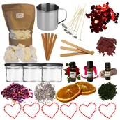 Świece - Prezent Na Walentynki Zestaw Do Robienia Świec Diy - miniaturka - grafika 1