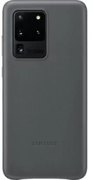 Samsung Etui Leather Cover Galaxy S20 Ultra, szare - Etui i futerały do telefonów - miniaturka - grafika 1
