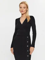 Swetry damskie - Guess Sweter Lucie W3BR29 Z2V42 Czarny Slim Fit - miniaturka - grafika 1