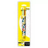 Długopisy - Długopis 6 kolorowy Minionki mix 1 szt. - miniaturka - grafika 1