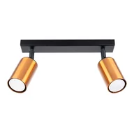 Lampy sufitowe - Plafon WINX 2 czarny/miedź SOLLUX LIGHTING - miniaturka - grafika 1