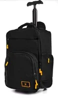 Torby podróżne - Solidna Poręczna Torba Podróżna Na kółkach Do Samolotu WIZZAIR RGL PL19 CZARNA 40 x 30 x 20 [cm] - miniaturka - grafika 1