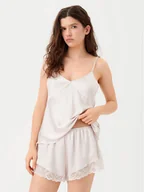 Piżamy damskie - Calvin Klein Underwear Piżama 000QS7428E Różowy Regular Fit - miniaturka - grafika 1