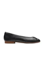 Baleriny - Clarks Skórzane baleriny "Fawna" w kolorze czarnym - miniaturka - grafika 1
