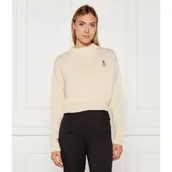 Swetry damskie - Patrizia Pepe Sweter | Cropped Fit | z dodatkiem wełny - miniaturka - grafika 1