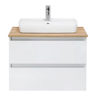 Biała wisząca szafka pod umywalkę bez baterii 75x53 cm Set 360 – Pelipal - Szafki łazienkowe - miniaturka - grafika 1