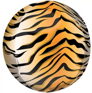 Balon foliowy okrągłe z nadrukiem tygrysa 55cm - Balony i akcesoria - miniaturka - grafika 1