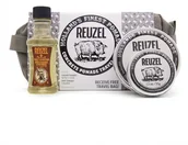 Zestawy kosmetyków męskich - Reuzel zestaw Travel Concrete - Pomady concrete 35g + 113g, szampon 100ml oraz kosmetyczka - miniaturka - grafika 1