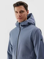 Kurtki męskie - Męska kurtka softshell membrana 5000 4F 4FWAW24TSOFM283 - niebieska - miniaturka - grafika 1