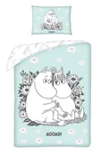 Pościel dla dzieci - Halantex, pościel niemowlęca, Moomins MO-9885JBL, 100x135+40x60 - miniaturka - grafika 1