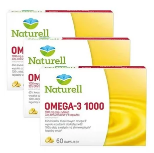 Naturell OMEGA 3 1000 mg, 60 kapsułek - Witaminy i minerały - miniaturka - grafika 1
