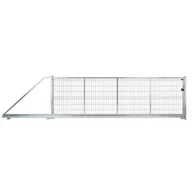 Ogrodzenia - Naterial Brama przesuwna Modus 5x1.5 m lewa srebrna - miniaturka - grafika 1