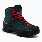 Buty trekkingowe damskie - Buty trekkingowe damskie Salewa Mtn Trainer Mid GTX niebieskie 63459 - miniaturka - grafika 1