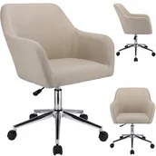 Fotele i krzesła biurowe - Fotel Kris Odcienie Beżu (Pakowany) - miniaturka - grafika 1