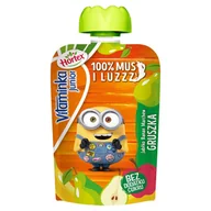 Soki i napoje niegazowane - Hortex Vitaminka Junior Mus owocowo-marchwiowy jabłko banan marchew gruszka 100 g - miniaturka - grafika 1