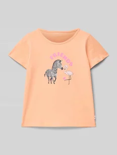 T-shirt o kroju regular fit z czystej bawełny - Koszulki dla dziewczynek - miniaturka - grafika 1