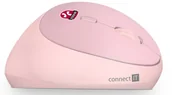 Myszki - Connect IT CONNECT IT FOR HEALTH LADIES PINK Bezprzewodowa mysz pionowa ergonomiczna różowa CMO-2600-PK - miniaturka - grafika 1