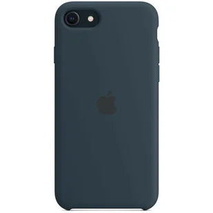 Apple Apple iPhone SE Silicone Case abyss blue MN6F3ZM/A - Etui i futerały do telefonów - miniaturka - grafika 1