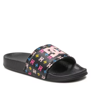 Buty dla dziewczynek - Klapki DC - Dc Slide ADGL100012 Black/Pink/Crazy Pink (Bpz) - grafika 1