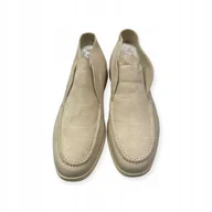 Mokasyny męskie - Mokasyny męskie zamszowe Old Money 44 - miniaturka - grafika 1