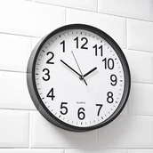 Dekoracje domu - Gift World Gift World, Zegar ścienny cofający czas, czarno-biały - miniaturka - grafika 1