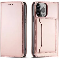 Etui i futerały do telefonów - Etui HURTEL Magnet Card do Apple iPhone 14 Pro Różowy - miniaturka - grafika 1