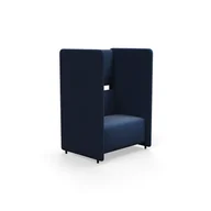 Inne meble biurowe - Fotel CLEAR SOUND, jednoosobowy, tkanina Pod CS, granatowy - miniaturka - grafika 1
