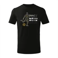 Odzież sportowa dziecięca - Koszulka dla dzieci dziecięca dla piłkarza z piłkarzem piłkarz piłkarska czarna-122 cm/6 lat - miniaturka - grafika 1