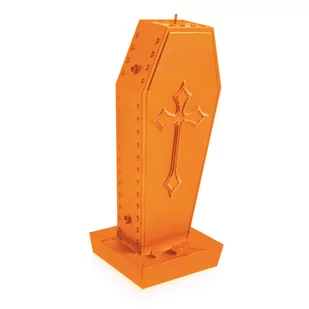 Świeca Coffin with Cross Orange - Świece - miniaturka - grafika 1