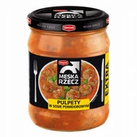 Szybkie dania obiadowe - Stoczek Męska Rzecz Pulpety w Sosie Pomidorowym 500g Dania gotowe sycące - miniaturka - grafika 1