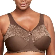 Biustonosze - Glamorise MagicLift oryginalny biustonosz podtrzymujący pełny rozmiar plus size bez fiszbin #1000, Cappuccino, 95H - miniaturka - grafika 1