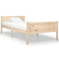 Łóżka - vidaXL Lumarko Rama łóżka, lite drewno sosnowe, 100 x 200 cm 322097 - miniaturka - grafika 1