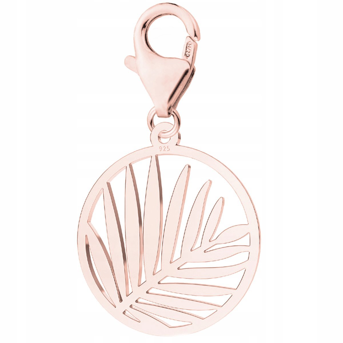 Zawieszka Pozłacana z Liśćmi Palmowymi Liść Listek Palmy Palma SREBRO 925