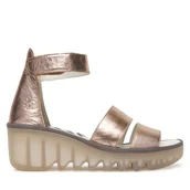 Sandały damskie - Sandały Fly London Bonofly P501290 Złoty - miniaturka - grafika 1