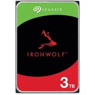 Dyski serwerowe - Seagate NAS HDD 3TB IronWolf 5400rpm 6Gb/s SATA 256MB cache 3.5inch 24x7 CMR for NAS and RAID rackmount systems BLK - miniaturka - grafika 1