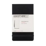 Notesy i bloczki - Leuchtturm, Notes reporterski, 188 stron, linia, czarny - miniaturka - grafika 1