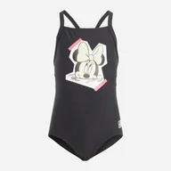 Stroje kąpielowe dla dziewczynek - Strój kąpielowy jednoczęściowy dziecięcy dla dziewczynki Adidas Dy Min Suit IT8626 128 Czarny (4067887235846) - miniaturka - grafika 1