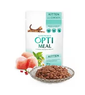 Mokra karma dla kotów - SWISS PET NUTRICTION SWISS PET NUTRICTION OPTIMEAL KOTsasz 85g KOCIĘTA Drób - miniaturka - grafika 1