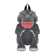 Torebki damskie - Concept One Godzilla Mini plecak, pluszowa mała torba podróżna, torebka dla mężczyzn i kobiet, regulowane paski na ramię, szary, 35 cm, szary, One Size, Godzilla Mini plecak, pluszowa mała torba - miniaturka - grafika 1