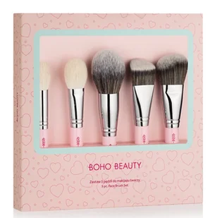 Boho Beauty Love Color Zestaw 5 Pędzli do Makijażu Twarzy - Pędzle do makijażu - miniaturka - grafika 1