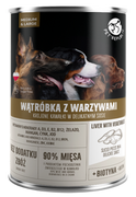 Mokra karma dla psów - PETREPUBLIC Kawałki z wątróbką i warzywami w sosie puszka dla psów 1250g - miniaturka - grafika 1