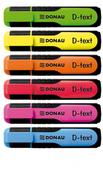 Markery permanentne - Donau Textmarker D-Text - żółty - miniaturka - grafika 1
