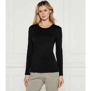 Armani Exchange Bluzka Regular Fit - Bluzki damskie - miniaturka - grafika 1