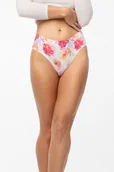 Majtki damskie - Figi damskie klasyczne bezszwowe w artystyczny wzór peoni Peony Simple Classic Julimex - miniaturka - grafika 1
