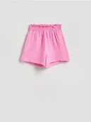 Spodenki damskie - Reserved - Muślinowe szorty - różowy - miniaturka - grafika 1
