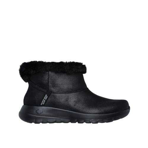 Skechers Damskie klasyczne botki, Czarny/czarny, 36 EU