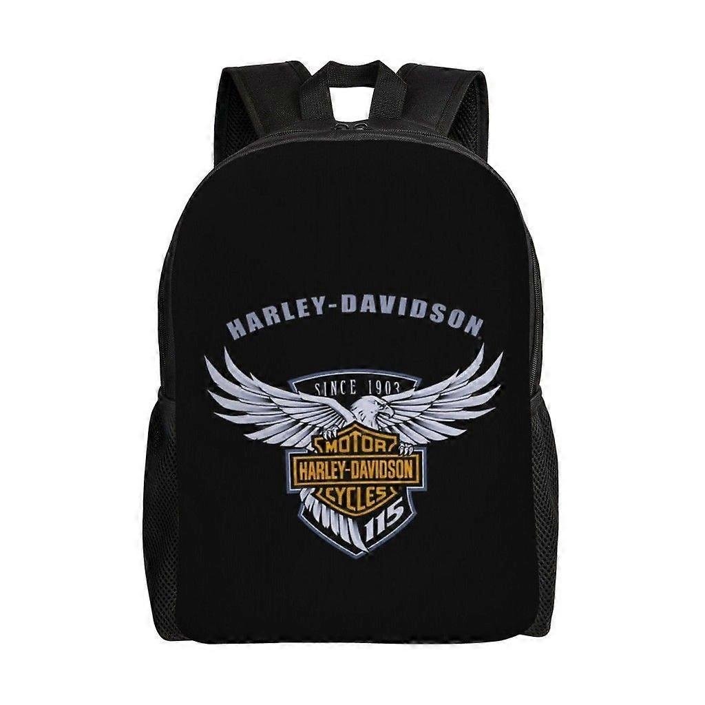 Wszechstronny plecak Harley Zmywalny plecak szkolny w stylu casual Modna torba na komputer z tkaniny Oxford Unisex-hk3966