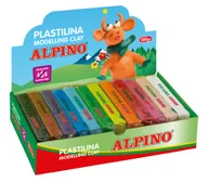 Masy plastyczne - Plastelina bezglutenowa ALPINO 150g x 12 kolorów DISPLAY - miniaturka - grafika 1