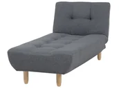 Szezlongi - Beliani Szezlong ciemnoszary rozkładany ALSTEN - miniaturka - grafika 1
