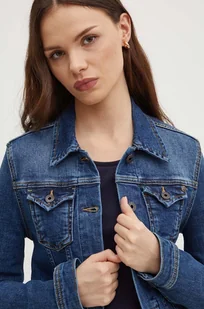 Pepe Jeans kurtka jeansowa THRIFT damska kolor granatowy przejściowa PL402011HT7 - Kurtki damskie - miniaturka - grafika 1